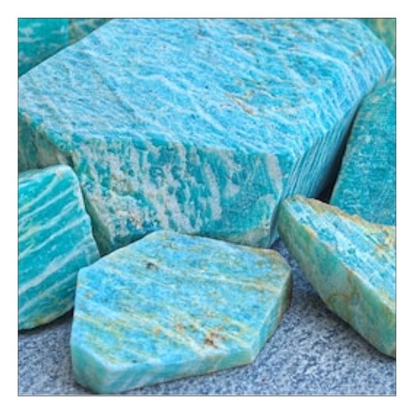 Nwt Sterling Silver Amazonite Healing Crystal Ring 6.5 - Picture 2 of 2